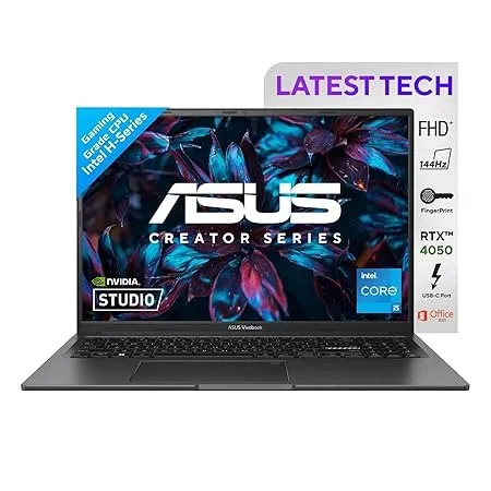 ASUS Vivobook 16X | Intel Core i5-12500H (16GB RAM/512GB SSD/RTX 4050/Indie Black)